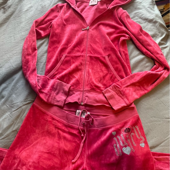 Juicy Couture Pants - pink juicy couture tracksuit